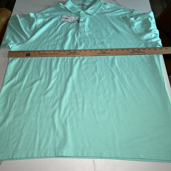 Men's Big & Tall Roundtree Yorke Gold Label Perfect Performance Polo Shirt 2XLT - Picture 5 of 11